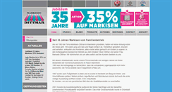 Desktop Screenshot of markisen-dittmar.de